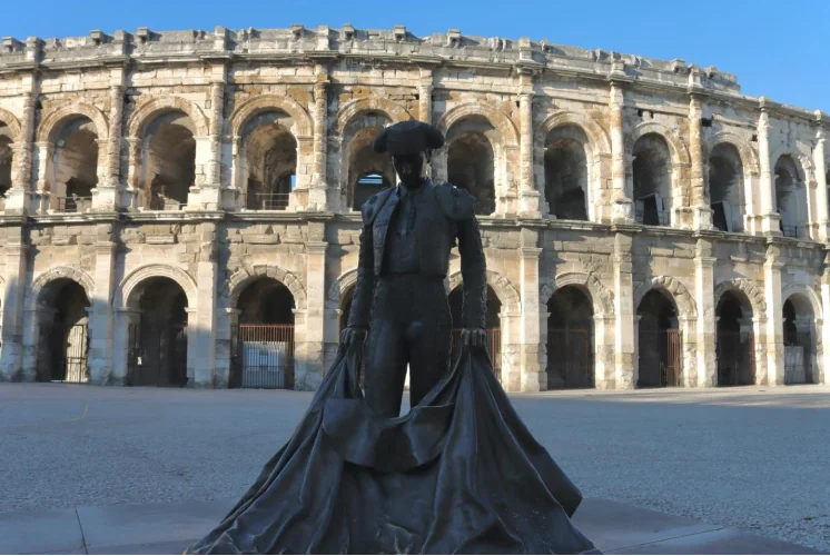 Photo des arènes à Nimes